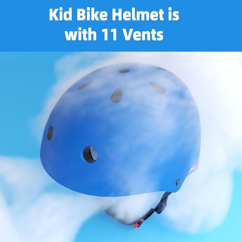 67i Kids Bike Helmet Toddler Helmets for Ages 3-8 Years Old Girls Boys Kid Adjustable Skateboard Bicycle Helmets Multi-Sport Ventilation Skateboarding Cycling Scooter Roller Skate Helmet - Image 3